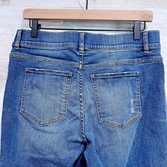 Spanx SPANXshape EveryWear Straight Leg Jeans High Rise Stretch Womens Large - Picture 4 of 8